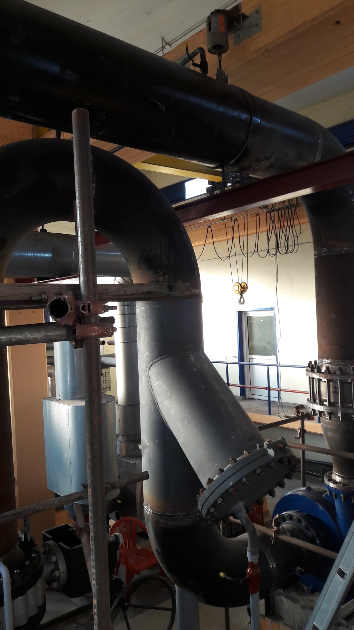 Τοποθέτηση χαλύβδινου φίλτρου τύπου Υ στην αναρρόφηση νέας κύριας αντλίας μεταφοράς