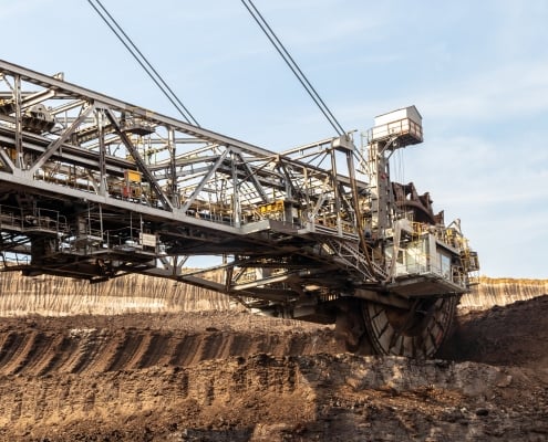 Κεφαλή επιφανειακής εξόρυξης λιγνίτη